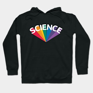 Science rainbow curved Hoodie